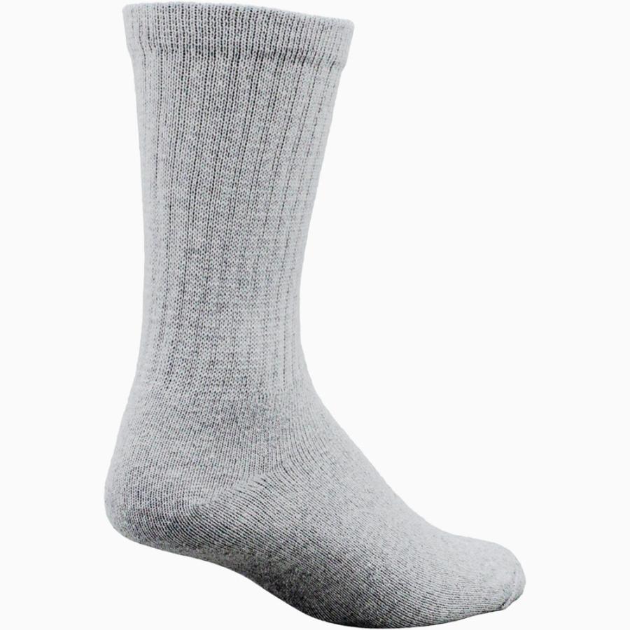 RAILROAD SOCK メンズ クルーソックス 24cm〜30cm 6足セット グレー ブラック 靴下くつ下 くつした レイルロードソック アメリカ製 おしゃれ 厚手 綿 コットン |  | 08