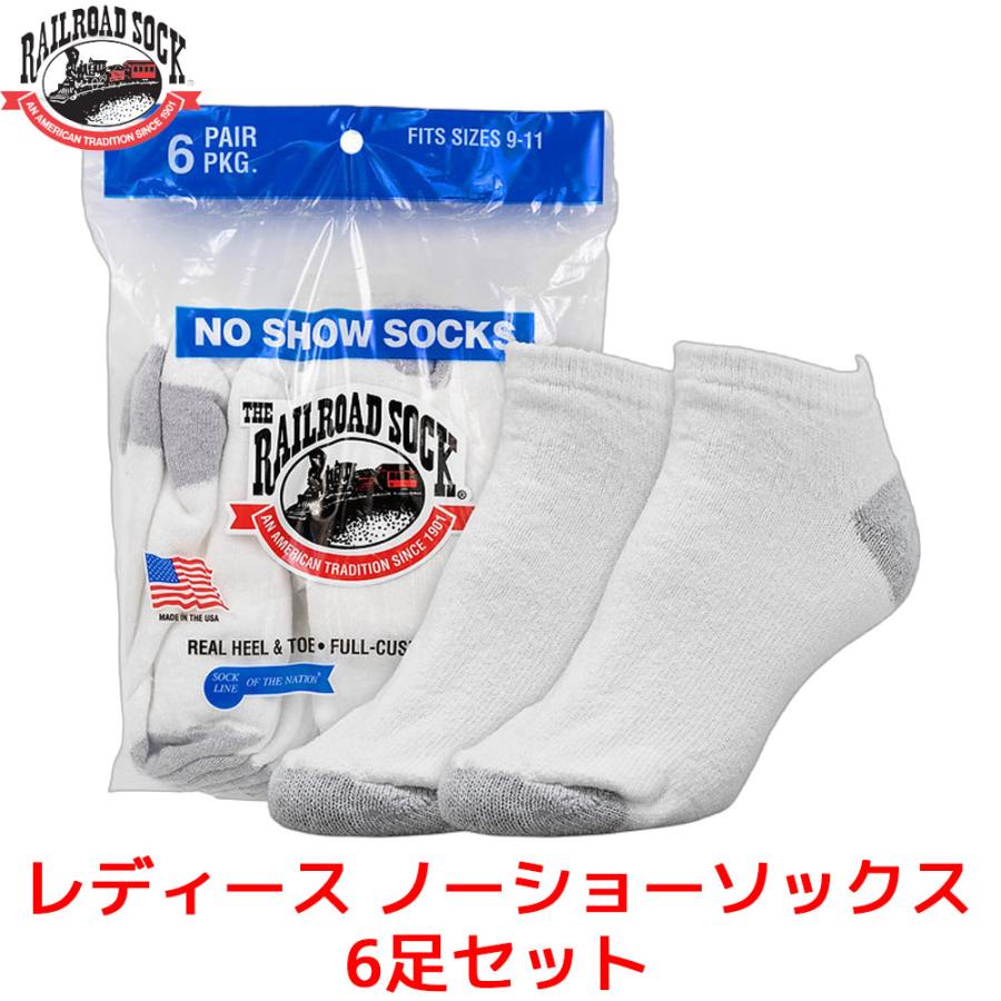RAILROAD SOCK レディース ノーショーソックス 6足セット 靴下 22cm