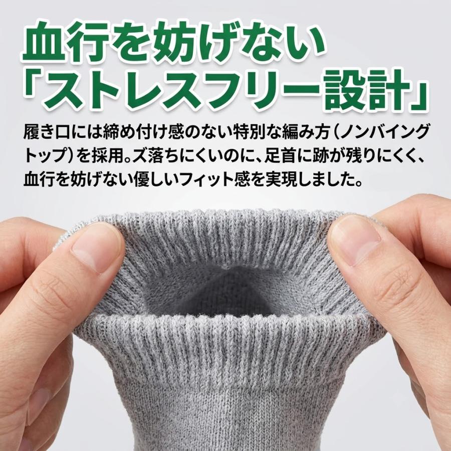 【正規品】 RAILROAD SOCK レイルロードソック 靴下 メンズ 3足セット ゆったり 締め付けない くつ下 25〜30cm クォーター ソックス 白 黒 グレー アメリカ製 |  | 06
