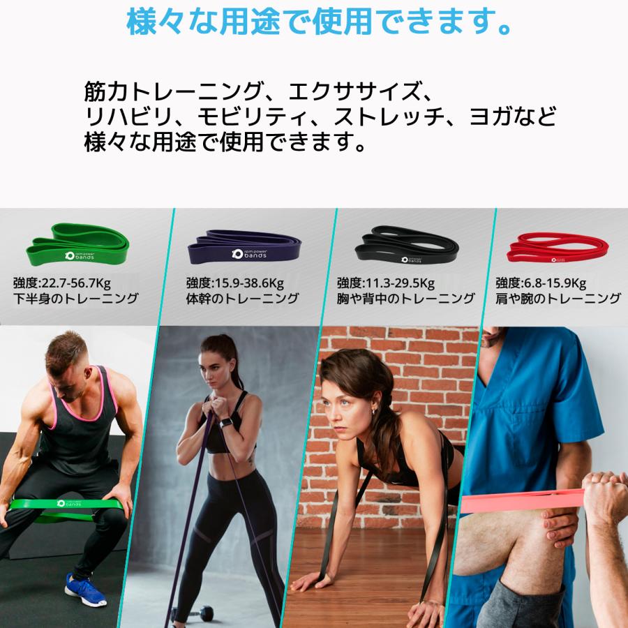 RPM Power レジスタンスバンド 15.9-38.6Kg パープルバンド トレーニングチューブ ゴムバンド エクササイズバンド  フィットネスチューブ トレーニング 筋トレ : オレメカYahoo!ショッピング店 - 通販 - Yahoo!ショッピング