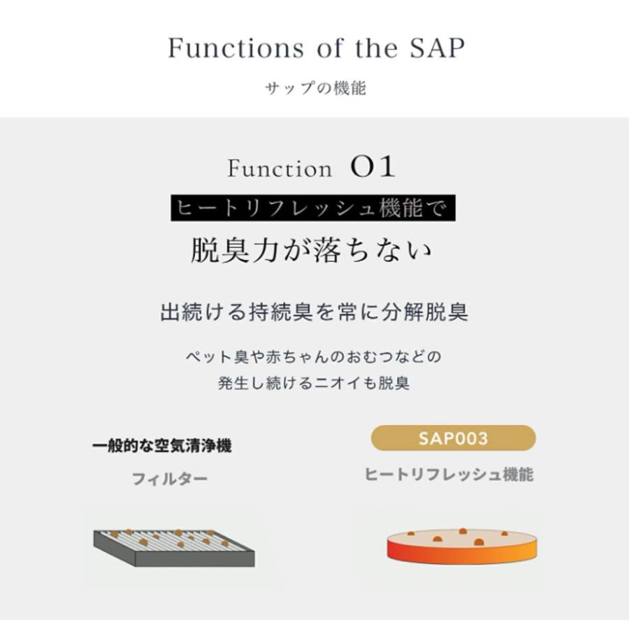 cado カドー 除菌脱臭機 SAP 003 空気清浄機 SAP-003 サップ ペット ペット臭 犬 猫 トイレ 介護 タバコ 生ごみ コンパクト ウイルス 消臭機 除菌 臭い取り |  | 05