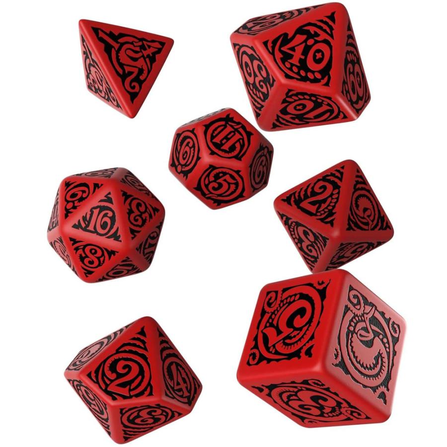 Q-WORKSHOP コールオブクトゥルフ オフィシャル ダイス レッド＆ブラック ニャルラトホテプ 7個セットクトゥルフ神話 TRPG クトゥルフの呼び声 公式 サイコロ |  | 01