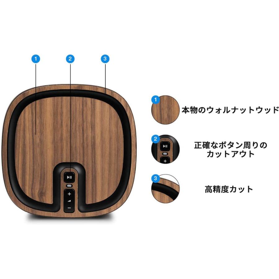 balolo Sonos PLAY:1 専用 木製カバー ケース カバー バンパー ステッカー フィルム ソノス プレイ1 PLAY1 高級 ケースカバー 保護 高品質 デザイン おしゃれ |  | 03