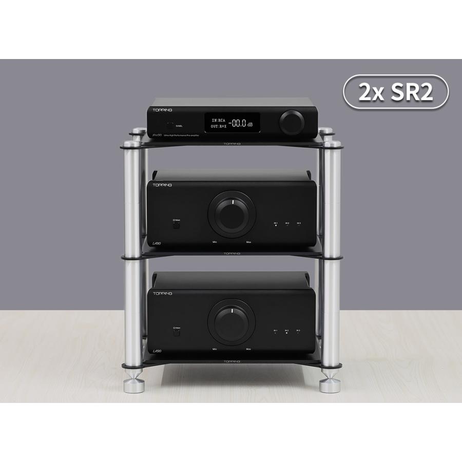 Topping SR2 アルミニウムラック トッピング オーディオラック ロータイプ 2段 3段 アンプ DAC ヘッドホンアンプ プリアンプ 収納 インシュレーター |  | 12