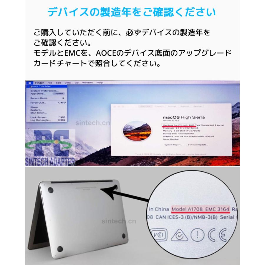 Sintech ST-NGFF2013-C M.2 nVME SSD カード アップグレード 2013