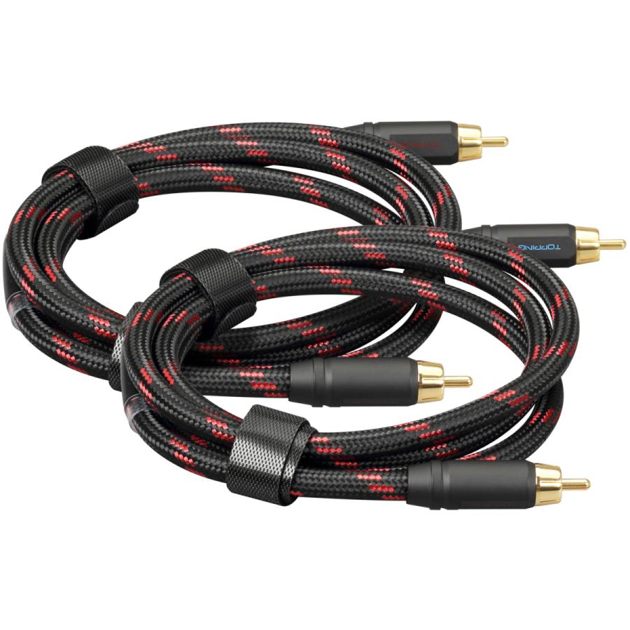 Topping RCA ケーブル 125cm 2本セット トッピング TCR2 TCR2-125 端子