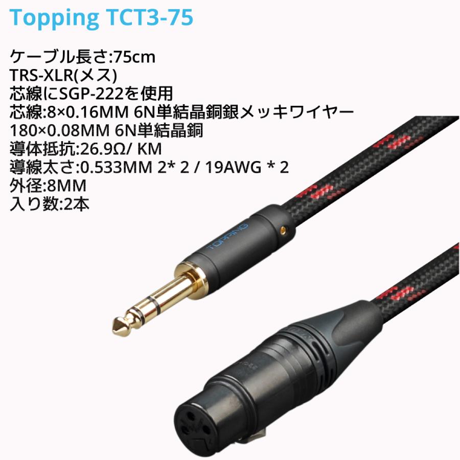 Topping TRS-XLRメス バランスケーブル 75cm 2本セット トッピング 端子 バランス ライン フォーン ケーブル アンプ DAC ダック ヘッドホンアンプ 接続 高音質 :TCT3-75:オレメカ パワーボール 筋トレ器具 - 通販 - Yahoo!ショッピング Topping TRS-XLRメス バランスケーブル 75cm 2本セット トッピング 端子 バランス ライン フォーン ケーブル アンプ DAC ダック ヘッドホンアンプ 接続 高音質 :TCT3-75:オレメカ パワーボール 筋トレ器具 - 通販 - Yahoo!ショッピング