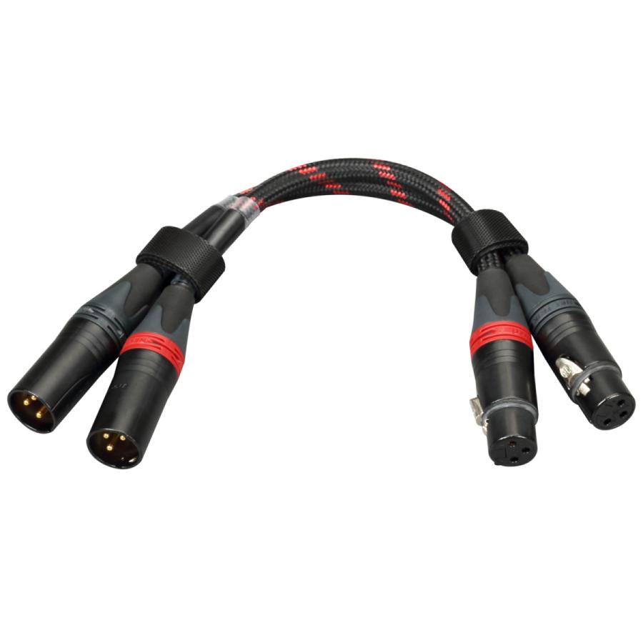 Topping XLR バランスケーブル 75cm XLRオス - XLRメス 2本セット