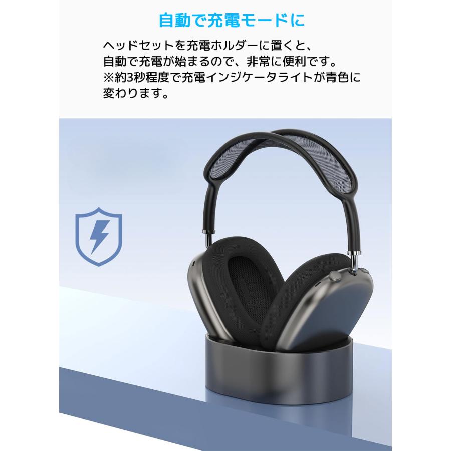 ワイヤレスヘッドホン ブラック 充電スタンド付き Amazon.co.jp: 4 in 1 ヘッドフォンスタンド 15w ワイヤレス充電