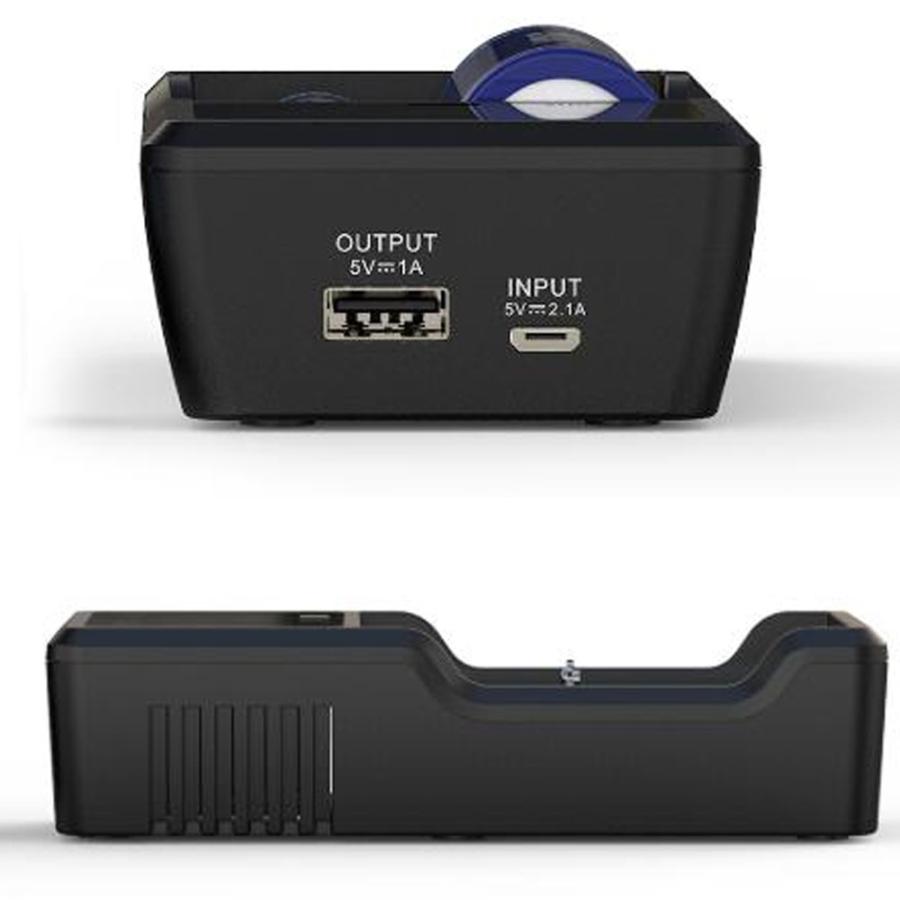 XTAR（エクスター） VC2S リチウムイオン 充電器 2スロット Micro-USB