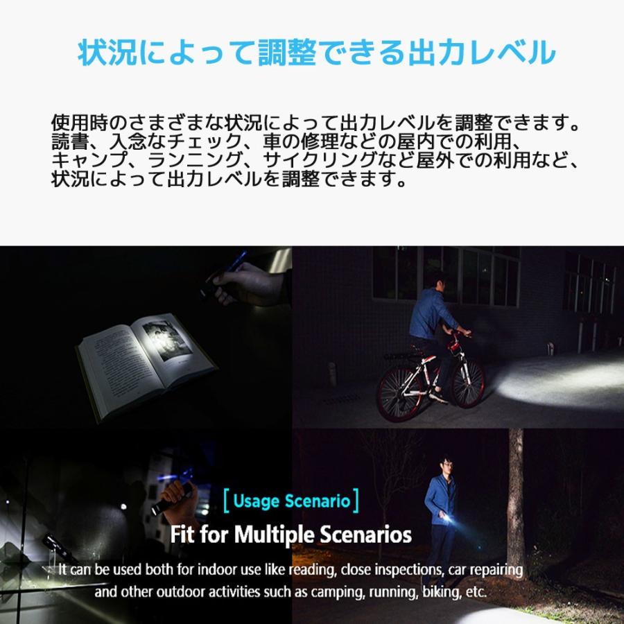 XTAR エクスター WK18 懐中電灯 LED ハンディライト フラッシュライト 防水 アウトドア バイク CREE社製 L2 U3 LED |  | 05