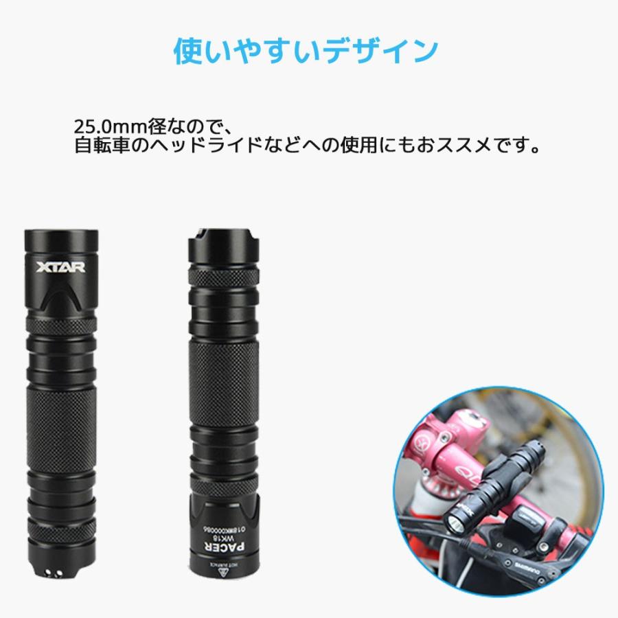 XTAR エクスター WK18 懐中電灯 LED ハンディライト フラッシュライト 防水 アウトドア バイク CREE社製 L2 U3 LED |  | 09