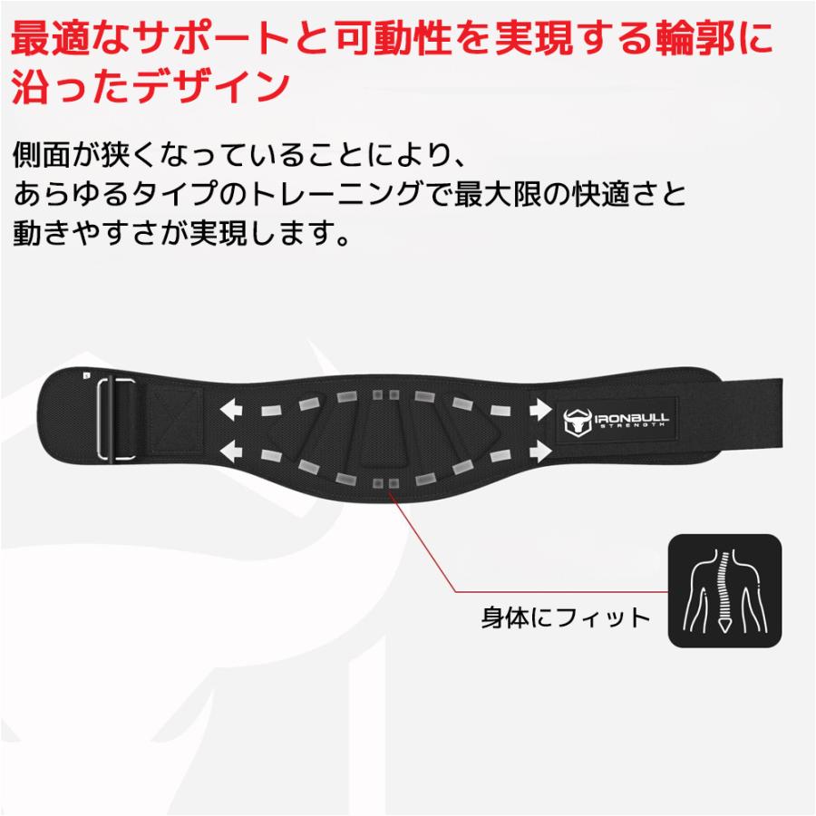 IRON BULL 6インチ強化ナイロンリフティングベルト アイアンブル