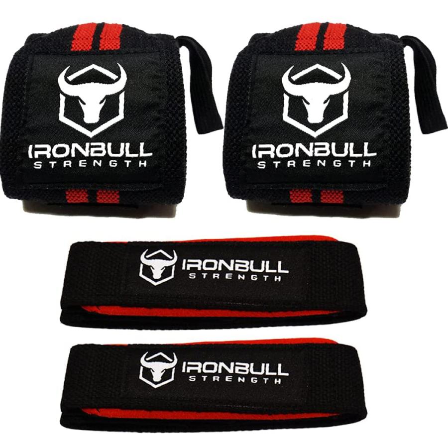 IRON BULL リストラップ リフティングストラップ コンボ セット リストストラップ アイアンブル 左右 セット 手首 保護 サポーター 滑り止め 男女兼用 |  | 09
