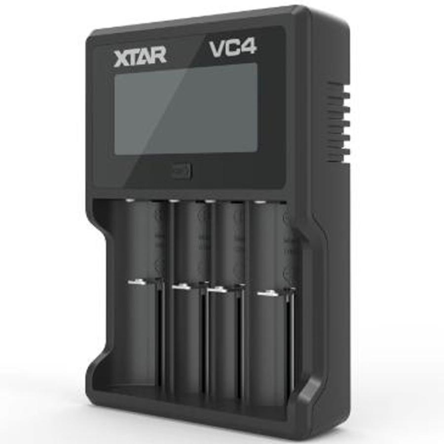 XTAR エクスター VC4 リチウムイオン 充電器 4スロット USB 過放電解除 安全回路 ディスプレイ 電池 バッテリーチャージャー 高速 急速 充電池 Li-ion |  | 12