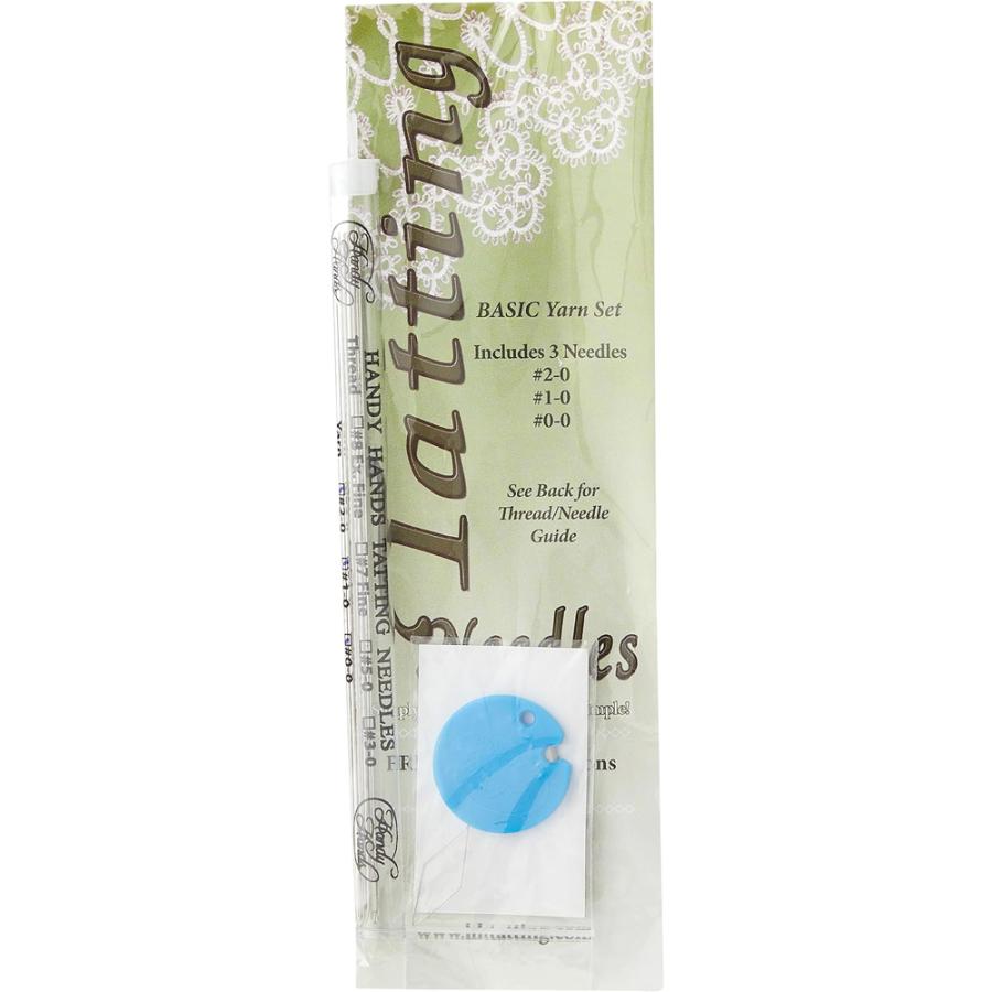 Handy Hands ヤーン タティングニードルセット Y9 サイズ0 1 2 収納チューブ 糸通し付き レース 糸 タティング 針 Tatting Needle For Yarn-Set Of 3 |  | 01