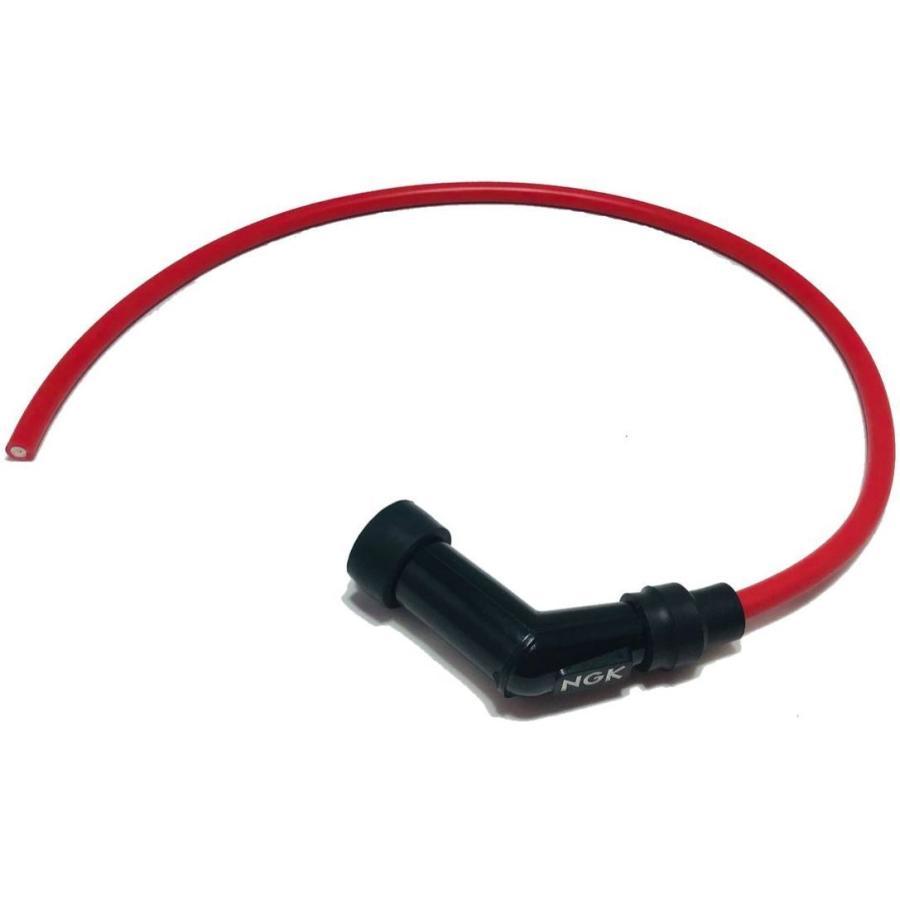 NGK プラグコード・プラグキャップ セット 赤 1本/V型 TW200