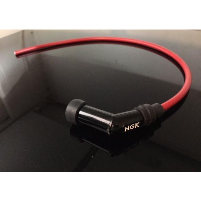 NGK プラグコード・プラグキャップ セット 赤 1本/V型 マジェスティS