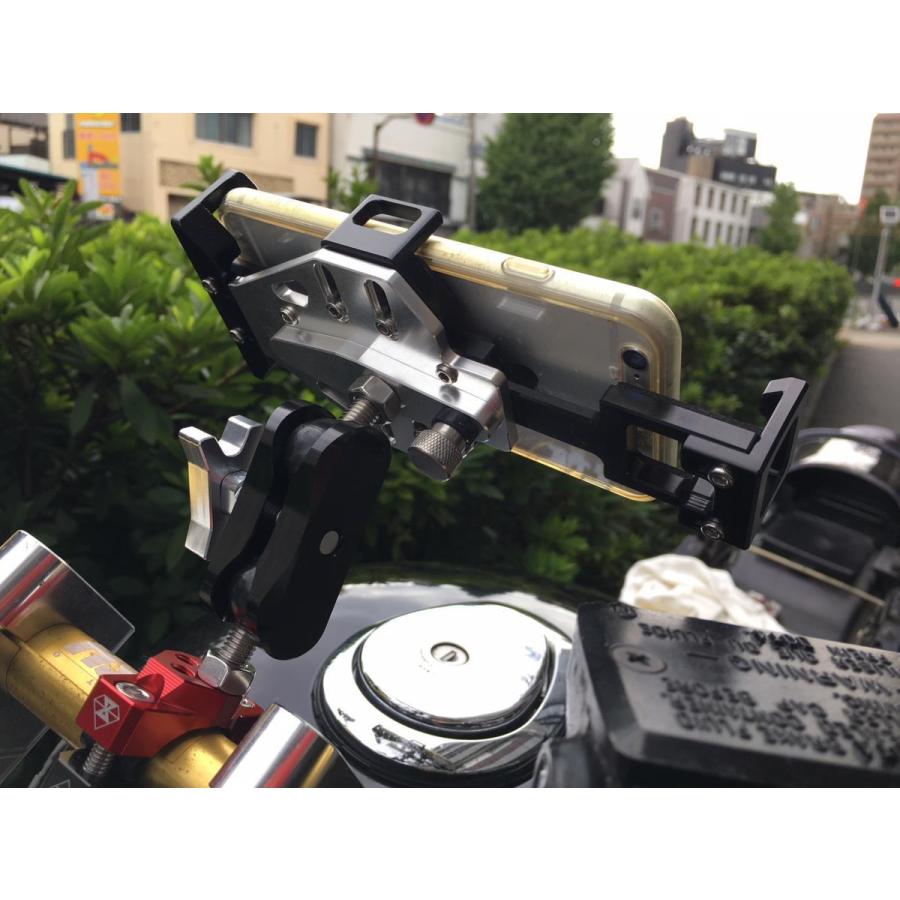値下げ！高品質 アルミ削りだし スマホホルダー ハンドルマウント