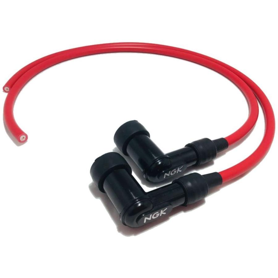 NGK プラグコード・プラグキャップ セット 赤 2本 GX400 77