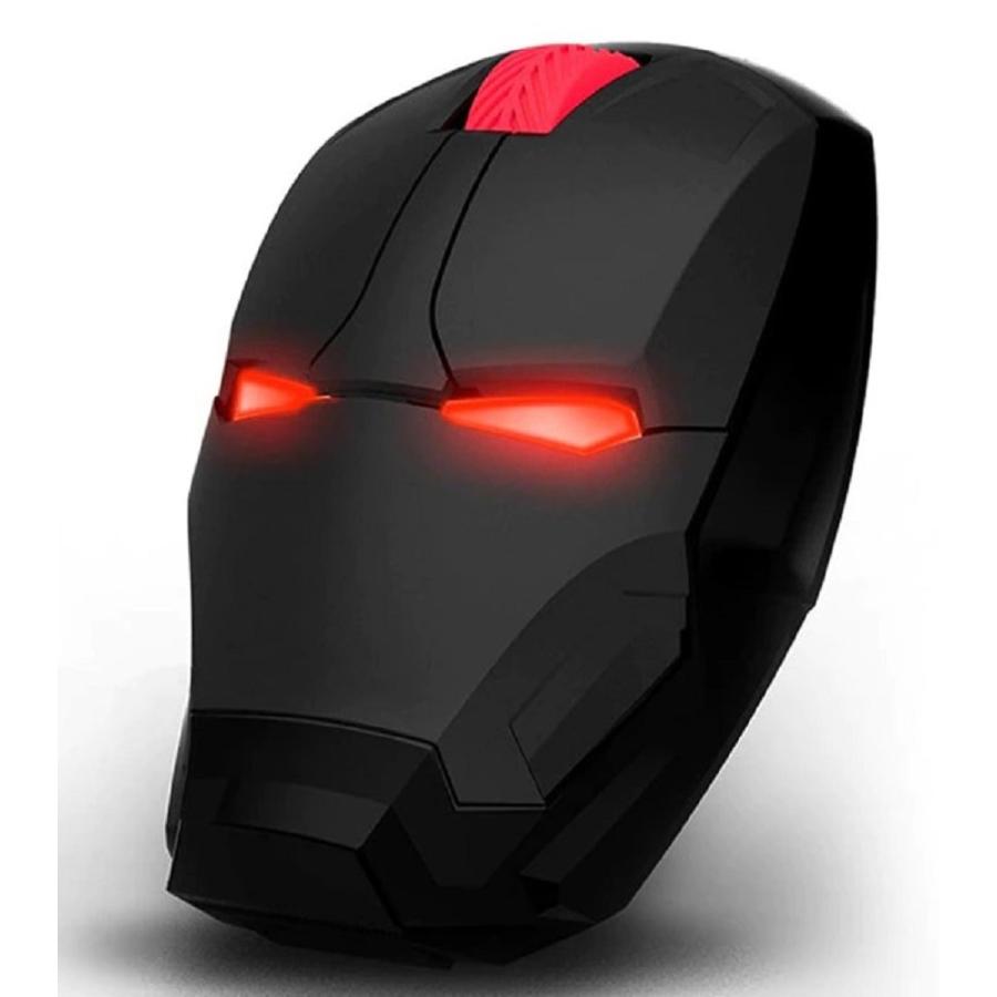 【未使用】アイアンマン USB 有線 ゲーミングマウス ブラック iron man アイアンマン RF ワイヤレス マウス USB 光学式マウス