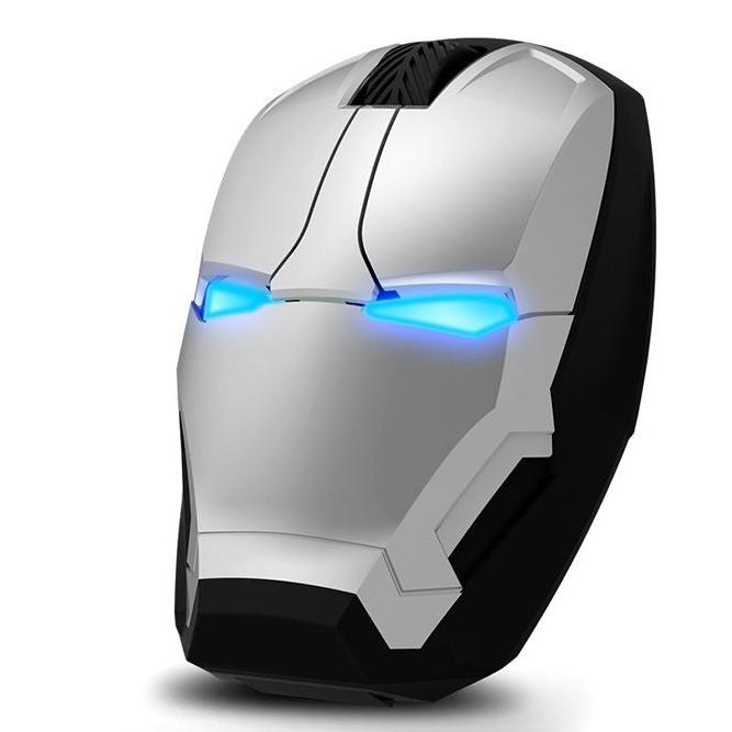 【未使用】アイアンマン USB 有線 ゲーミングマウス ブラック iron man アイアンマン RF ワイヤレス マウス USB 光学式マウス
