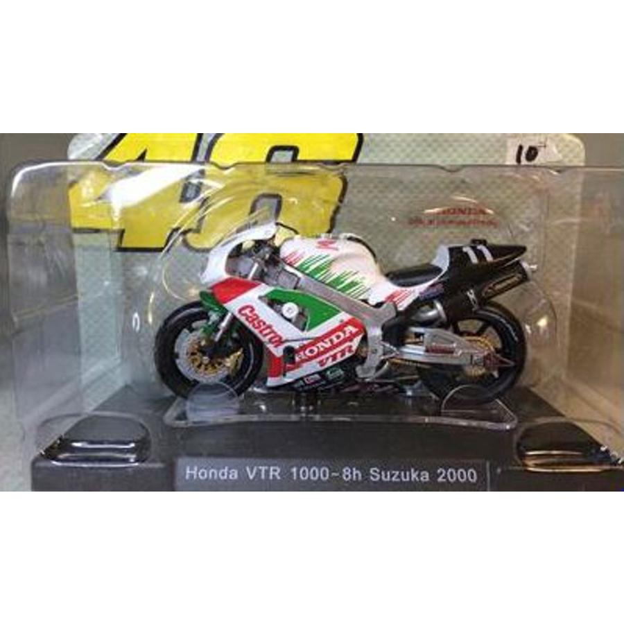 ixo MODELS 1:18 HONDA VTR1000 8h Suzuka No.11 バレンティーノ ロッシ / コーリン エドワーズ 2000 Ver.｜orenji