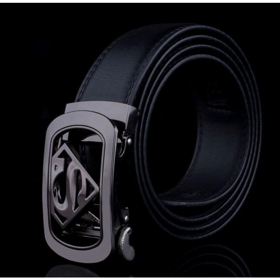 SUPERMAN スーパーマン バックル 紳士 ベルト Cowskin : オレンジ通販