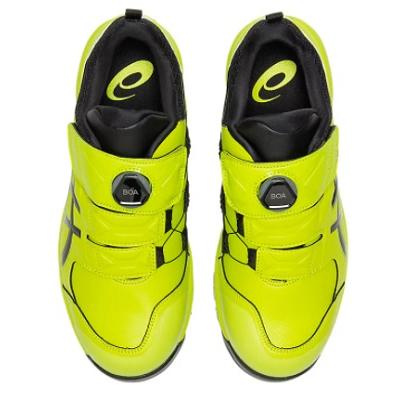 アシックス 安全靴 ウィンジョブ CP307BOA (ネオンライム×ブラック  