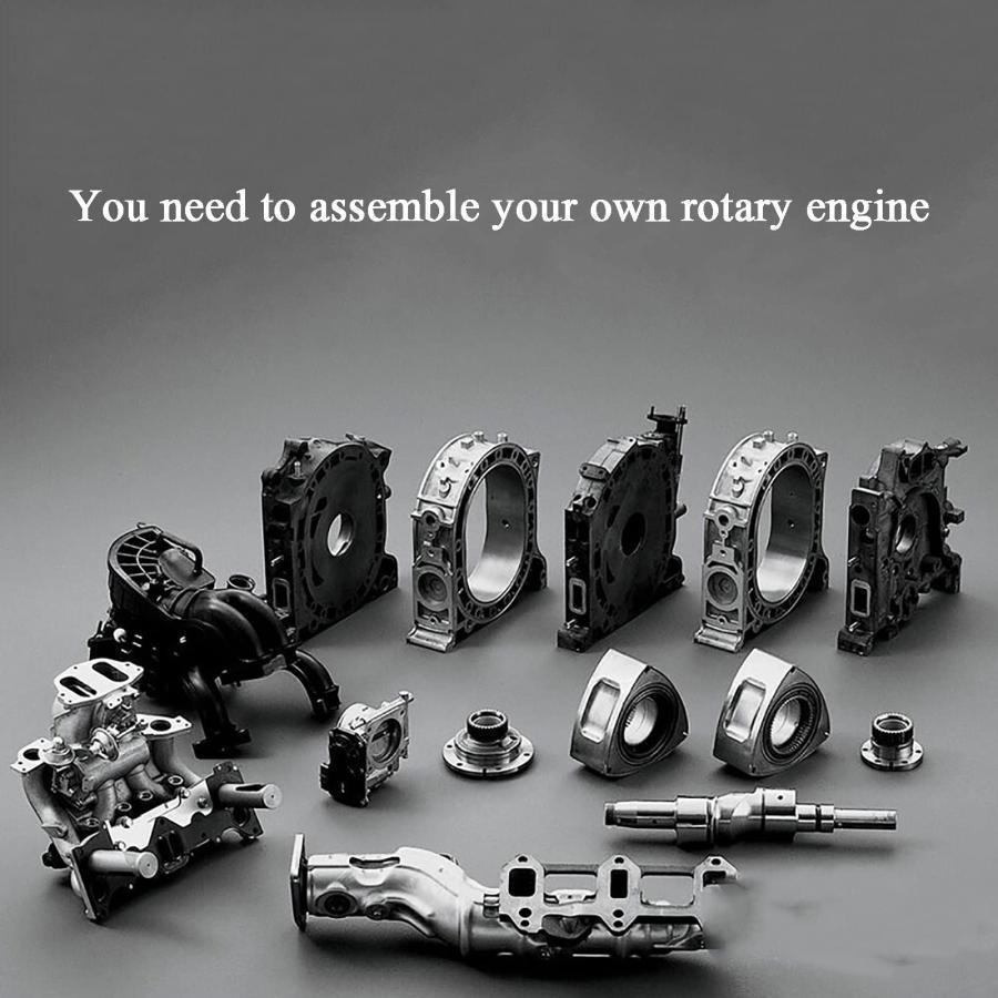ロータリーエンジン模型 メタルエンジン模型キット DIY組立電動エンジン模型 リアル減速エンジン教習模型 600RPM｜oreyaganastore｜04