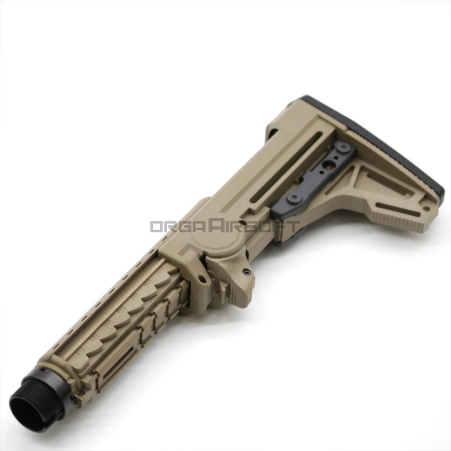 ＼在庫限り・特価セール／ERGO F93 Pro Stock w/pad トレポン・ガスブロ用 ストック FDE｜orga-airsoft｜03