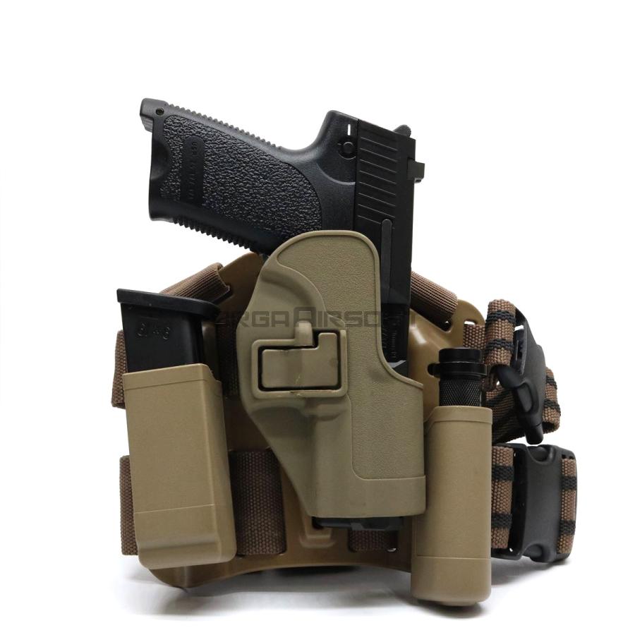 ＼在庫限り・特価セール／USP用 ホルスター & レッグプラットフォームセット TAN｜orga-airsoft｜05