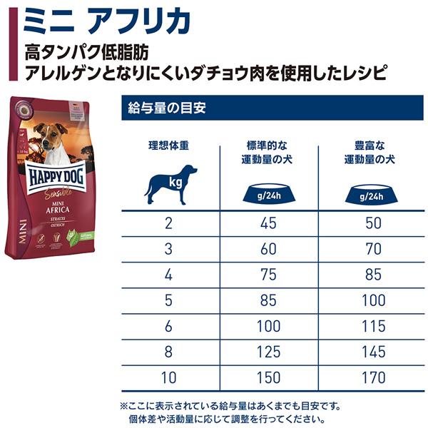 ハッピードッグ HAPPY DOG ミニセンシブル ミニ アフリカ(ダチョウ) 4kg_2