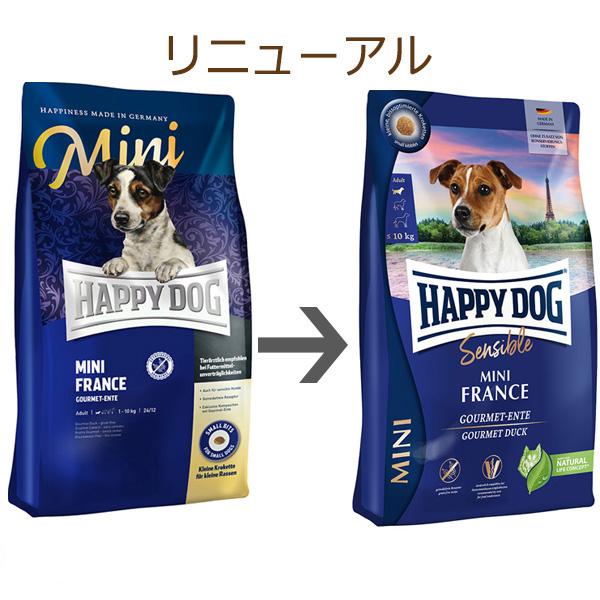 4kg 無添加 ハッピードッグ ミニフランス 鴨肉 犬 ご飯 ドッグフード