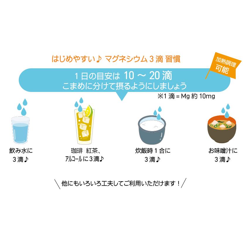 ニューサイエンス 超高濃度マグネシウム 50ml にがり オーガニック村 サプリ 高濃度 塩化 マグネシウム 液体 サプリメント 酵素 健康食品 ナトリウム ミネラル｜organic-mura｜12