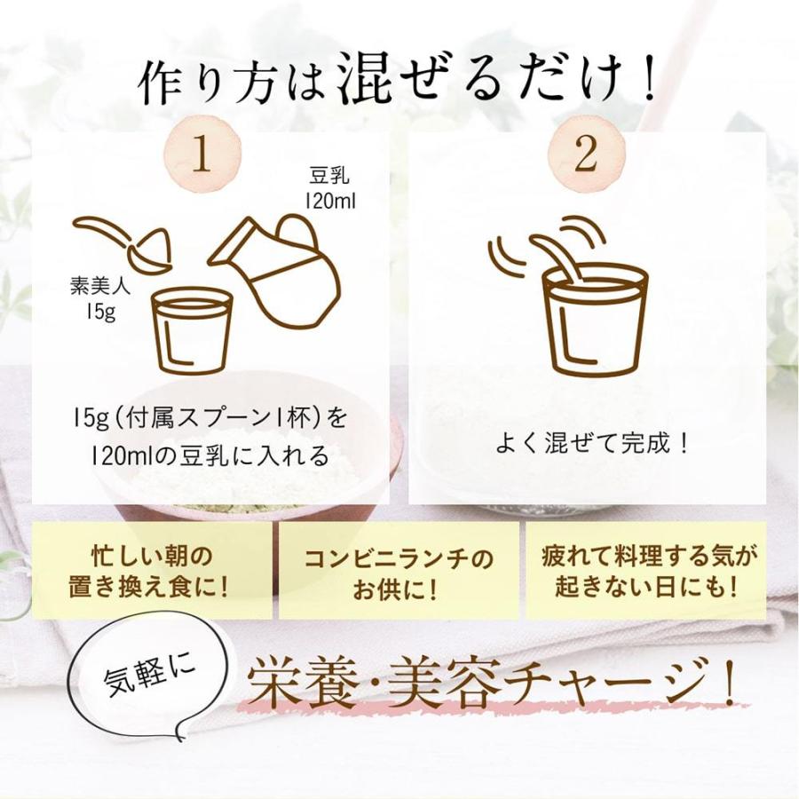 ソイプロテイン 黒糖抹茶味 250g 国産 無添加 プロテイン 完全食 タンパク質 スーパーフード 人工甘味料不使用 40代 50代 大地のめぐみ素美人 | Orga Life | 15
