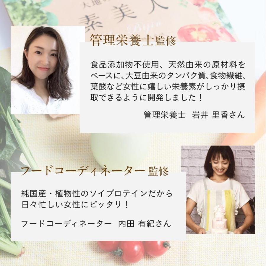 ソイプロテイン 黒糖抹茶味 250g 国産 無添加 プロテイン 完全食 タンパク質 スーパーフード 人工甘味料不使用 40代 50代 大地のめぐみ素美人 | Orga Life | 18