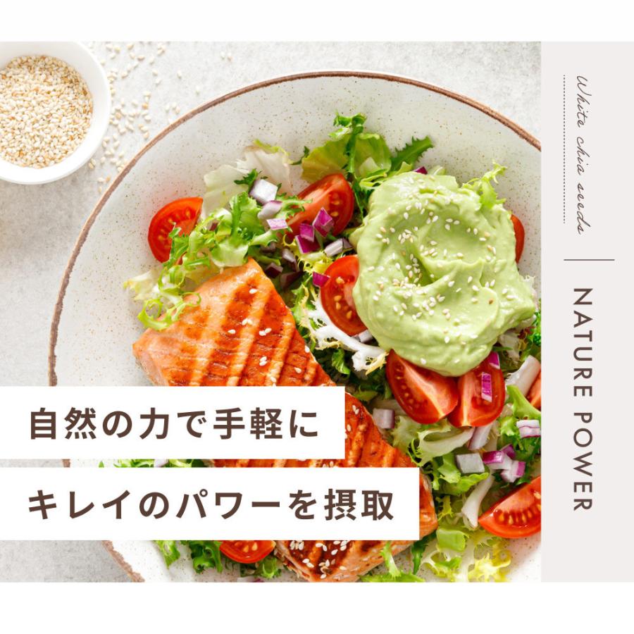ホワイトチアシード 無農薬 無添加 200g オーガニック 有機 JAS認定 オメガ3 スーパーフード 健康食品 美容 サプリ 食べ物 簡単 栄養 レシピ 食品 サルバチア | Orga Life | 09
