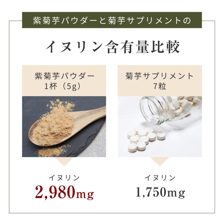 菊芋パウダー 国産 無農薬 紫菊芋 風土日和 100g 無添加 イヌリン 糖質 粉末 レシピ 不飽和脂肪酸 ポリフェノール スーパーフード ミネラル 送料無料 | Orga Life | 05
