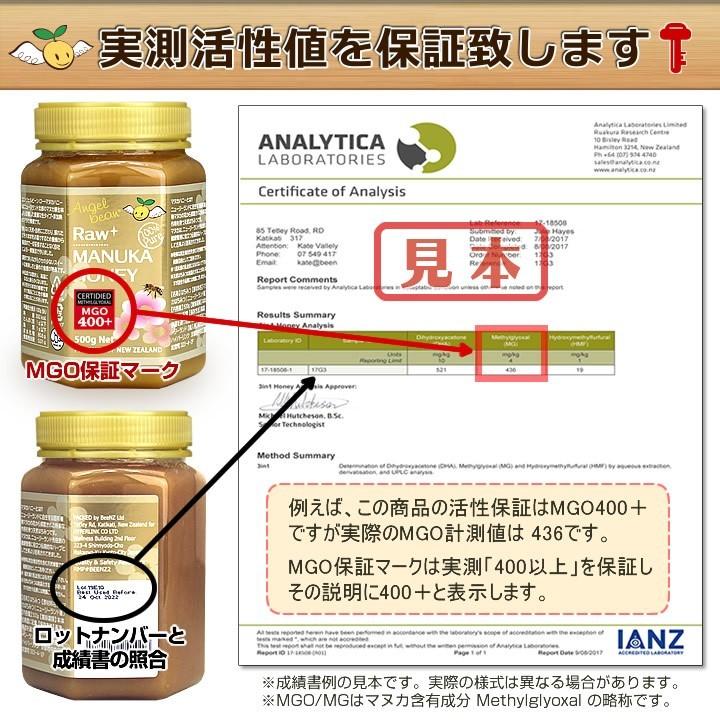 マヌカハニー MGO100+ 1.5kg(500g&times;6個) ニュージーランド産 モノフローラル認定 マヌカ蜂蜜 生はちみつ