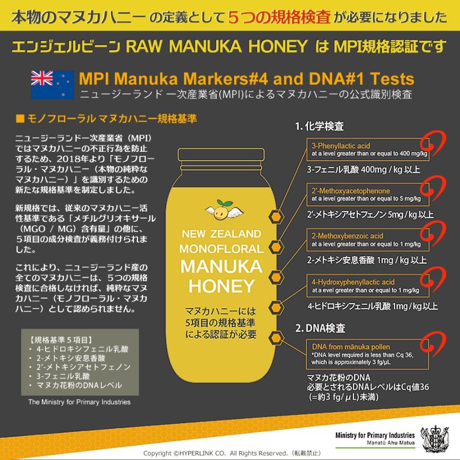オーガニック 3本セット割引 マヌカハニー MGO400+（500g×3個