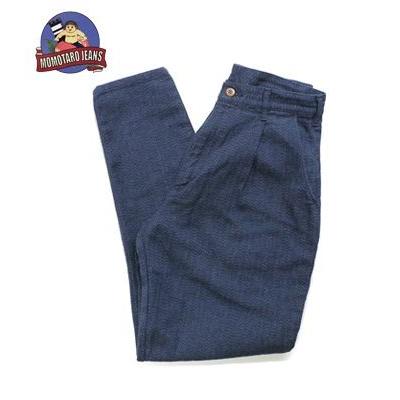 桃太郎ジーンズ ジョッパーズ Momotaro Jeans 撚り杢ヘリンボーンワイドテーパードトラウザー 01 062 Accommodate Rural Com