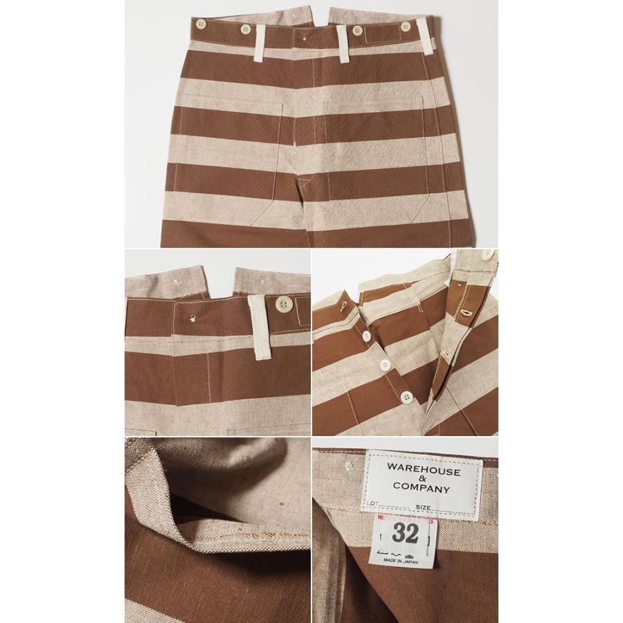 WAREHOUSE（ウエアハウス） 硫化先染セルヴィッチダックストライプ