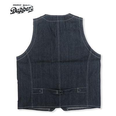 ダッパーズ 10oz.インディゴデニム ワークベスト 大戦モデル Dapper's