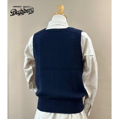 ダッパーズ エクストラファインウール ニットベスト Dapper's