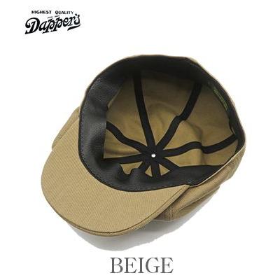 S ダッパーズ キャスケット1207ブラウンストライプ 綿スベリ S ダッパーズ キャスケット1207ブラウンストライプ 綿スベリ サイズS