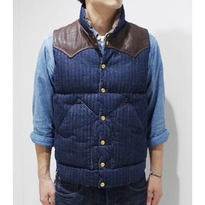 ウエアハウス ベスト ダウンベスト WAREHOUSE INDIGO HBT DOWN VEST  