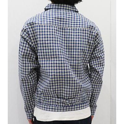 WAREHOUSE（ウエアハウス） インディゴ チーズ染色 チェック ラウンド