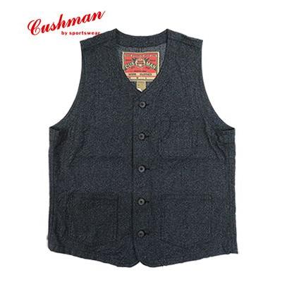 Cushman ブラックシャンブレー ワークベスト CUSHMAN（クッシュマン） ブラックシャンブレー ワークベスト CUSHMAN