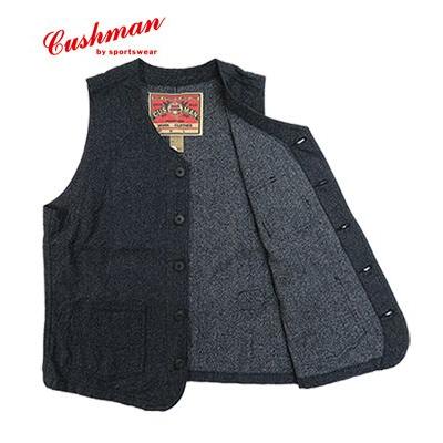 Cushman ブラックシャンブレー ワークベスト CUSHMAN（クッシュマン） ブラックシャンブレー ワークベスト CUSHMAN
